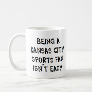 Caneca De Café torcedor esportivo de kansas city, sendo