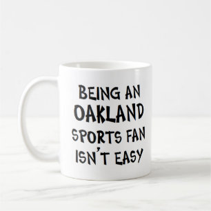 Caneca De Café torcedor esportivo de oakland, sendo
