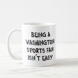 Caneca De Café torcedor esportivo de washington, sendo