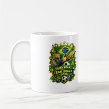 Torcida Brasil 2026 Fã de Futebol Jaguar & Arara 