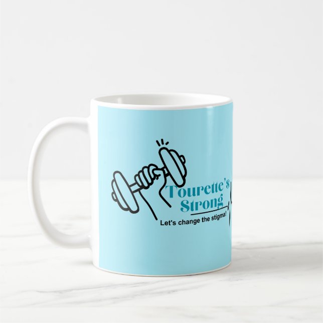 Caneca De Café Torette é forte na mug da síndrome de Tourette (Esquerda)