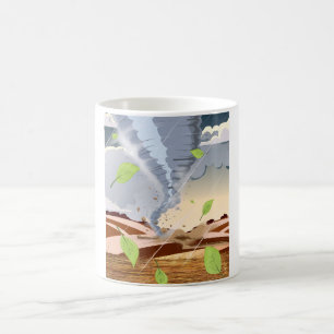 Caneca De Café Tornado do furacão