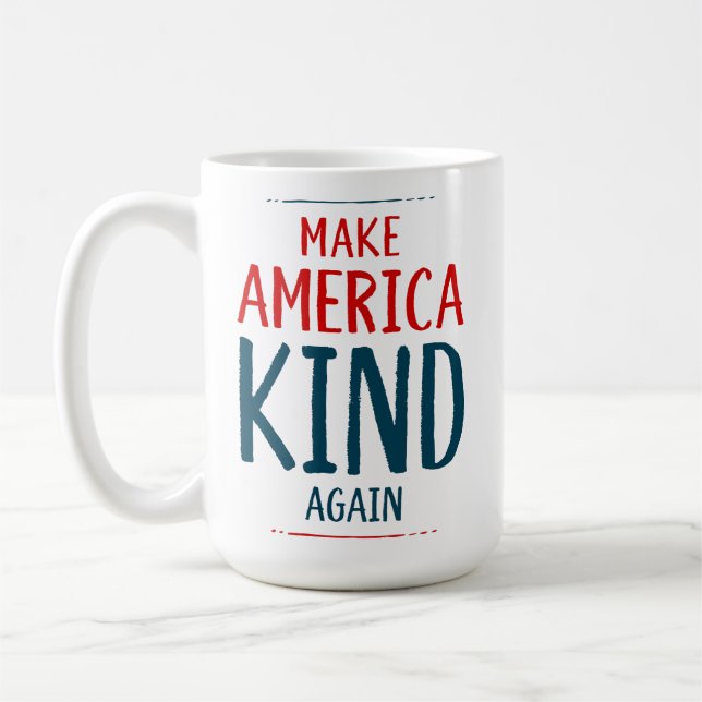 Caneca De Café Tornar a América mais bonita (Esquerda)
