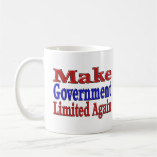Caneca De Café Tornar Governo Limitado novamente metade do texto