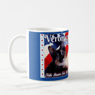 Caneca De Café Torne A América Bonita De Novo! Vote em Veronica