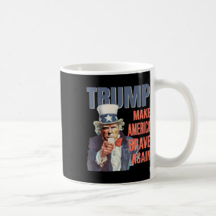 Caneca De Café Torne a América Corajosa Novamente Pro Trump Repub
