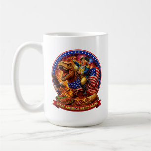 Caneca De Café Torne a América Estranha Novamente Camiseta Patrió