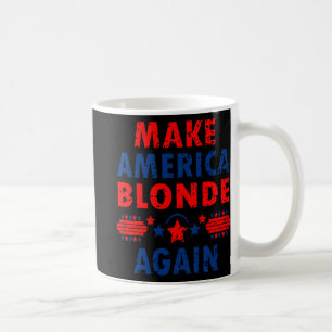 Caneca De Café Torne a América loira novamente Trump 2025 Sarcast