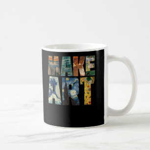 Caneca De Café Torne Legal a pintura de humor artístico artístico