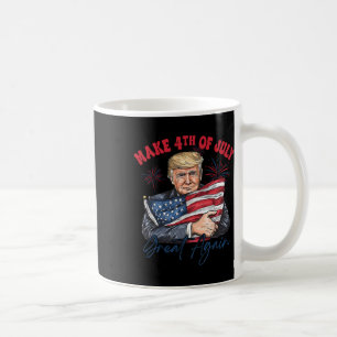Caneca De Café Torne o 4 de Julho Grande Novamente Engraçado Trum