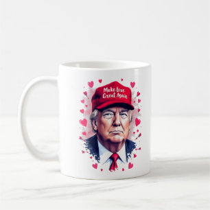 Caneca De Café Torne o Amor Grande Novamente Piada de Trump Dia d