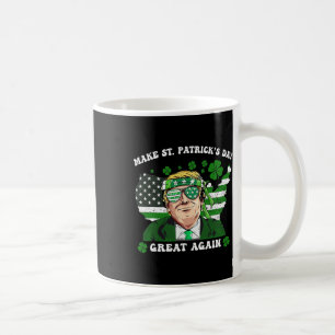 Caneca De Café Torne o Dia de São Patrício Grande Novamente Engra
