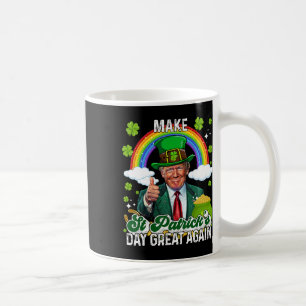 Caneca De Café Torne o Dia de São Patrício Grande Novamente Sorte