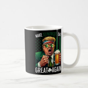 Caneca De Café Torne o Dia de São Patrício Grande Novamente Trump