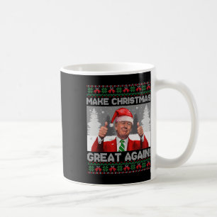 Caneca De Café Torne o Excelente de Natal Engraçado Trump Pajamas