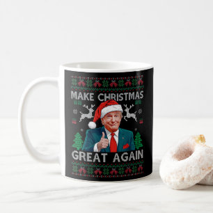 Caneca De Café Torne o Excelente de Natal Novamente Engraçado Tru