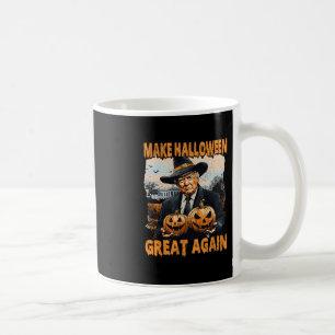 Caneca De Café Torne o Halloween Grande Novamente Funny Trump Bru