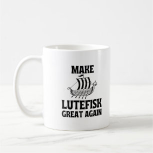 Caneca De Café Torne o Lutefisk Grande Novamente Peixe Fétido Hum