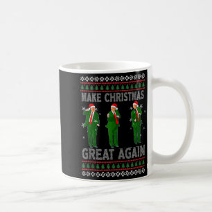 Caneca De Café Torne o Natal Grande Novamente Papai Noel Trump Da