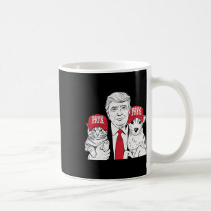 Caneca De Café Torne os animais seguros na eleição Mega Trump Eng