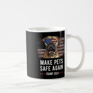 Caneca De Café Torne os animais seguros novamente, Bullmastiff Do