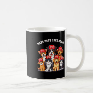 Caneca De Café Torne Os Animais Seguros Novamente Engraçados Elei