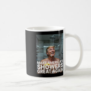Caneca De Café Torne os Chuveiros da América Grande Novamente Tru
