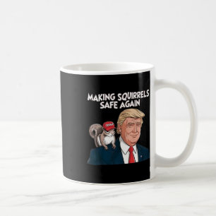 Caneca De Café Torne os esquilos seguros novamente Trump 2024