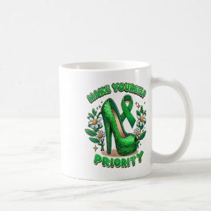 Caneca De Café Torne-Se Prioritário Rainha Saúde Mental Awarene