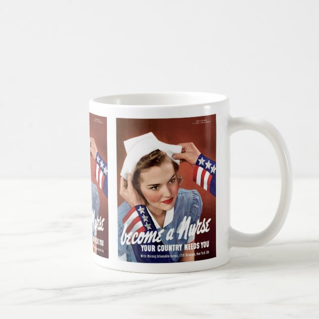 Caneca De Café Torne-Se Uma Enfermeira (Direita)