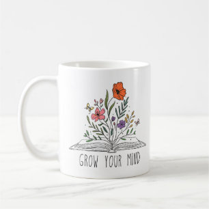 Caneca De Café Torne sua mente flores silvestres