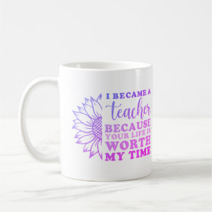 Caneca De Café Tornei-me um Professor Apreciando Nome Personaliza