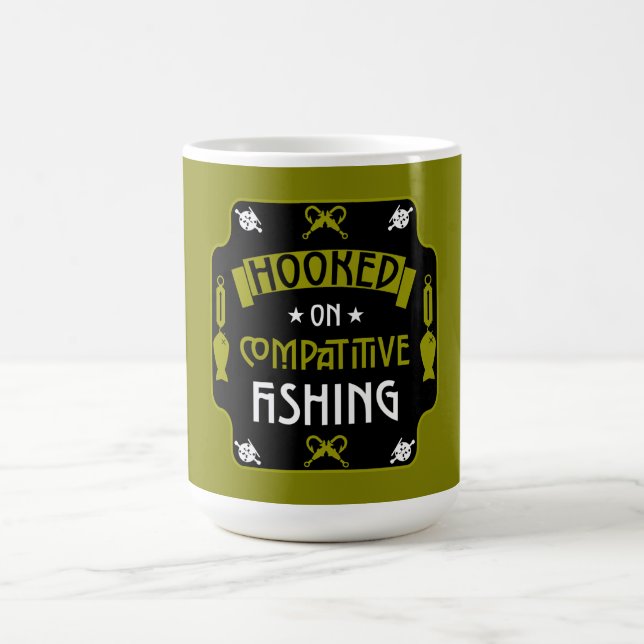 Caneca De Café Torneio de pesca competitivo (Centro)