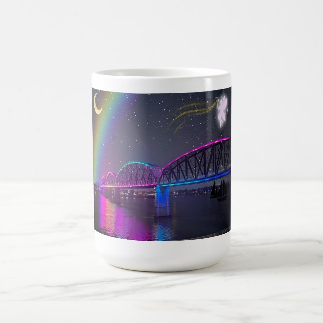 Caneca De Café Torneira-arco-íris, fada-fada Mug (Centro)