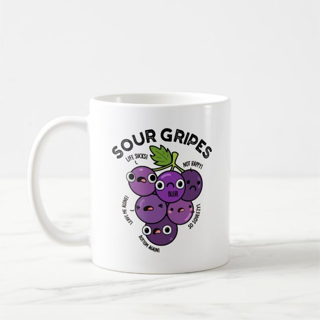 Caneca De Café Torneiras de Fruta Engraçadas (Esquerda)
