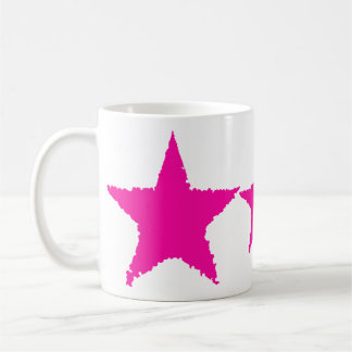 Caneca De Café Tornozelo giro bonito, estrela rosa farrapada