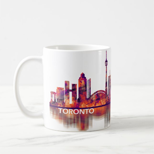 Caneca De Café Toronto Canada Skyline (Esquerda)