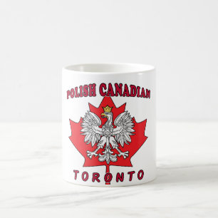 Caneca De Café Toronto Polonês Folha Canadense