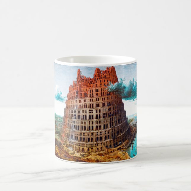Caneca De Café Torre de Babel, Pieter Bruegel, o Velho (Centro)