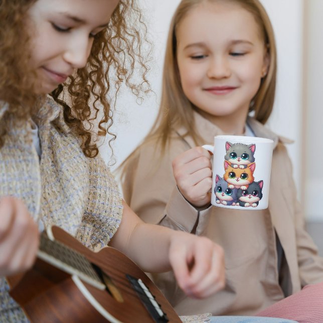Caneca De Café Torre de Gato Adorável (Criador carregado)
