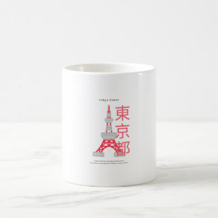 Caneca De Café Torre de Tóquio - Famoso Marco No Japão