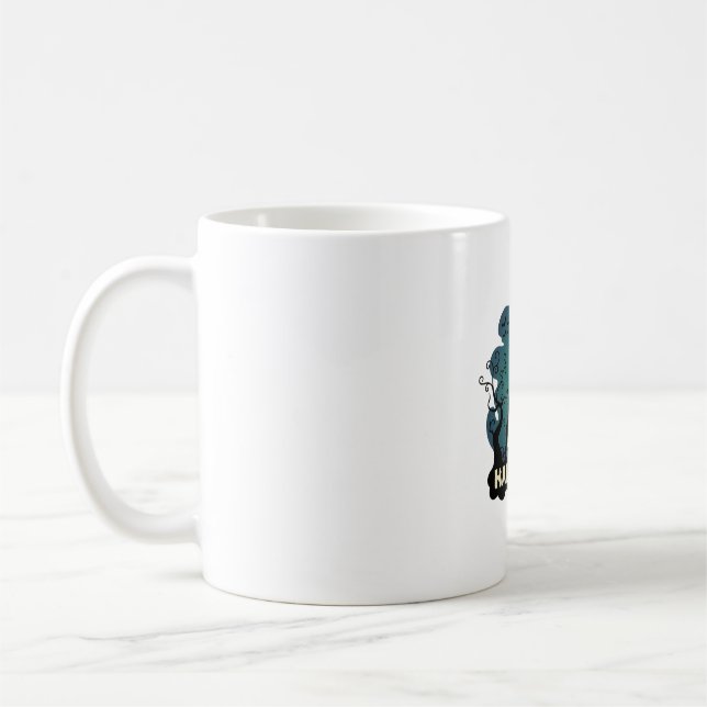 Caneca De Café Torre do Relógio da Casa Assombrada de Halloween M (Esquerda)