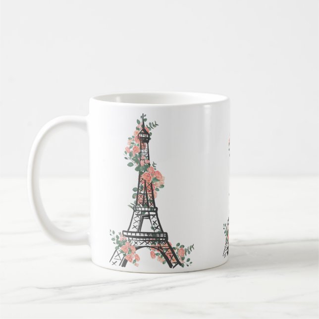 Caneca De Café Torre Eiffel de Paris (Esquerda)