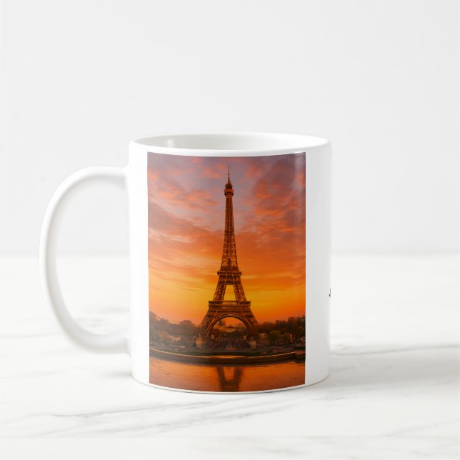 Caneca De Café Torre Eiffel de Paris (Esquerda)