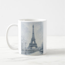 Caneca De Café Torre Eiffel de Paris no inverno