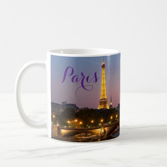 Caneca De Café Torre Eiffel Paris França  (Esquerda)