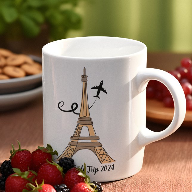 Caneca De Café Torre Eiffel Paris Personalizável para Chic (Criador carregado)