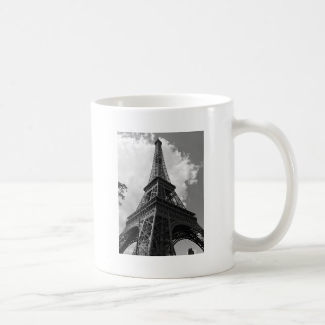 Caneca De Café Torre Eiffel Preta e Branca em Paris (Direita)