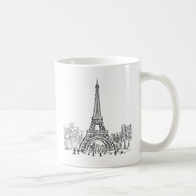 Caneca De Café Torre Paris de Eifel (Direita)