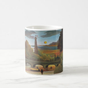 Caneca De Café Torre Sena e Eiffel no Sol (Paris, França)